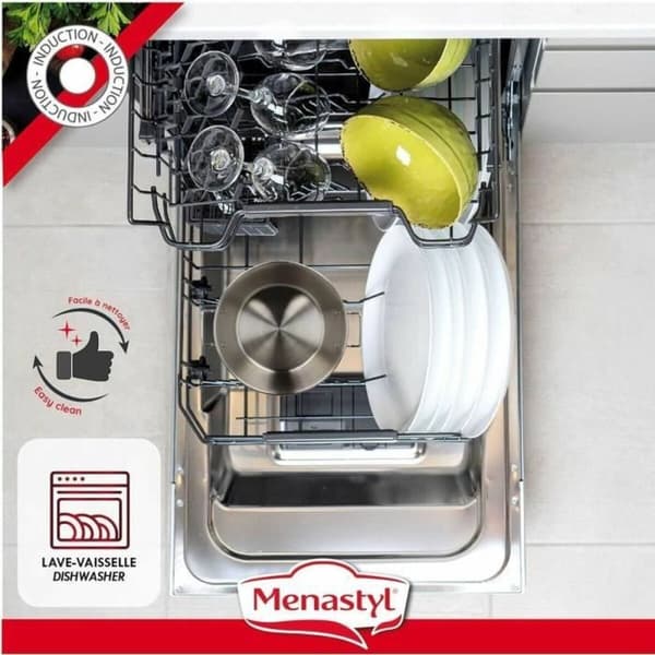 Mat bevaring Container Menastyl 40,5 cm Sølv Rektangulær