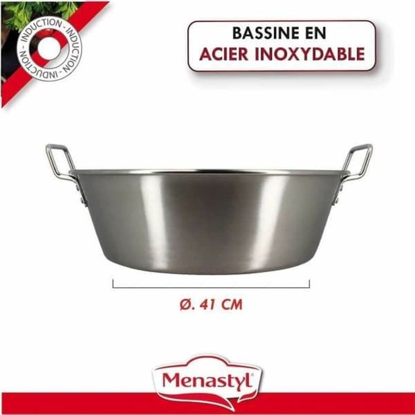 Mat bevaring Container Menastyl 40,5 cm Sølv Rektangulær
