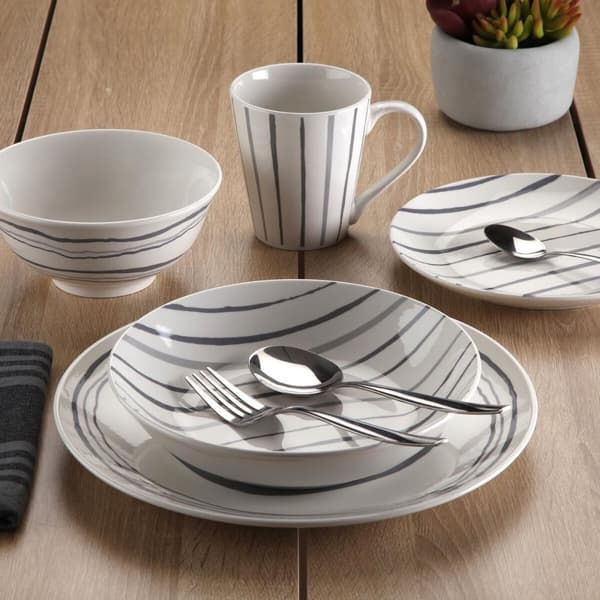 Spisestel Versa Grå Porcelæn