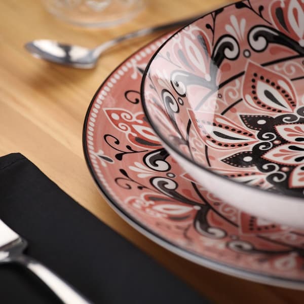 Spisestel Versa Pink Porcelæn 18 Dele