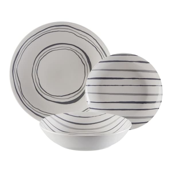 Spisestel Versa Grå Porcelæn