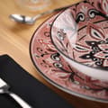 Pikkukuva 3 / 4: Ruokailuvälineet Versa Pinkki Posliini 18 Kappaletta