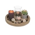Miniatyrbild 1 av 2: Dekorativ träplatta Candle Nature