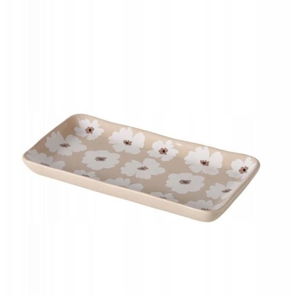 Assiette Boltze Assiettes med blommor i keramik, 13 - 15 cm, CANEA