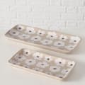 Miniatyrbild 4 av 4: Assiette Boltze Assiettes med blommor i keramik, 13 - 15 cm, CANEA