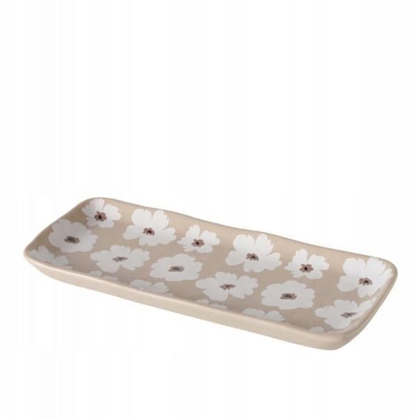Assiette Boltze Assiettes med blommor i keramik, 13 - 15 cm, CANEA