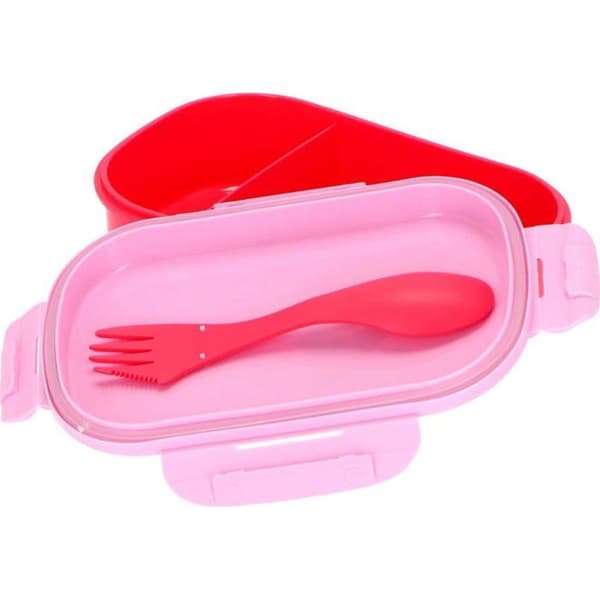 Assiette - middagstallrik Stor Matlåda Minnie Mouse + BESTICK MATLÅDA FÖR BARN
