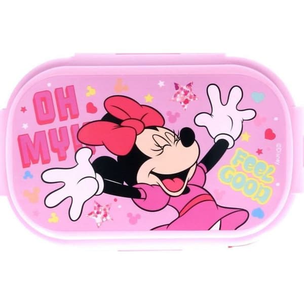 Assiette - middagstallrik Stor Matlåda Minnie Mouse + BESTICK MATLÅDA FÖR BARN