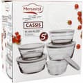 Miniatyrbillede 2 af 4: Mad Bevarelse Container Menastyl Cirkulær 150 ml 400 ml (5 enheder)
