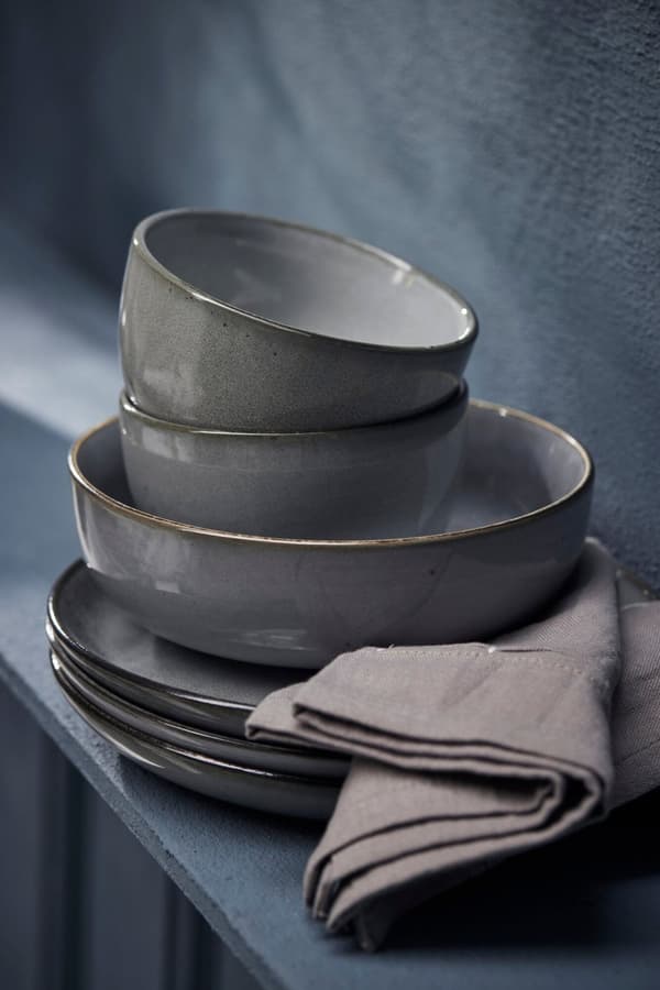 FURNLUX TALLRIK AMERA GRÅ 21CM