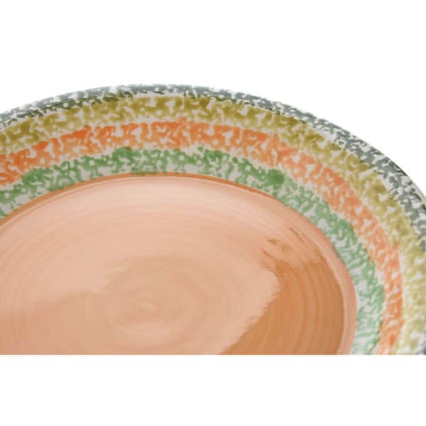 Matservis Home ESPRIT Orange Stengods 27 x 27 x 2 cm 18 Delar