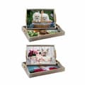 Miniatyrbild 1 av 4: Uppsättning med Brickor DKD Home Decor Multicolour 40 x 30 x 6 cm Trä MDF (2 antal)