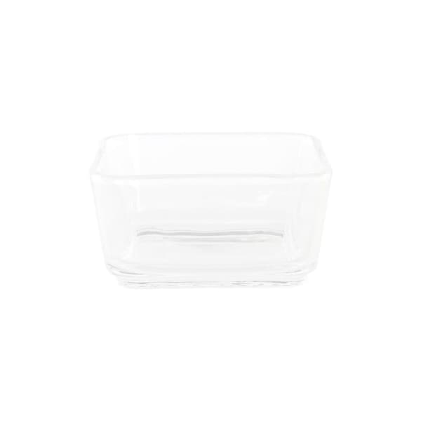 Snacksbricka DKD Home Decor Naturell Bambu Glas 280 ml 32 x 21 x 6 cm