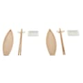 Miniatyrbild 1 av 4: Sushiset DKD Home Decor 8 x 5 x 2 cm Keramik Naturell Vit Orientalisk