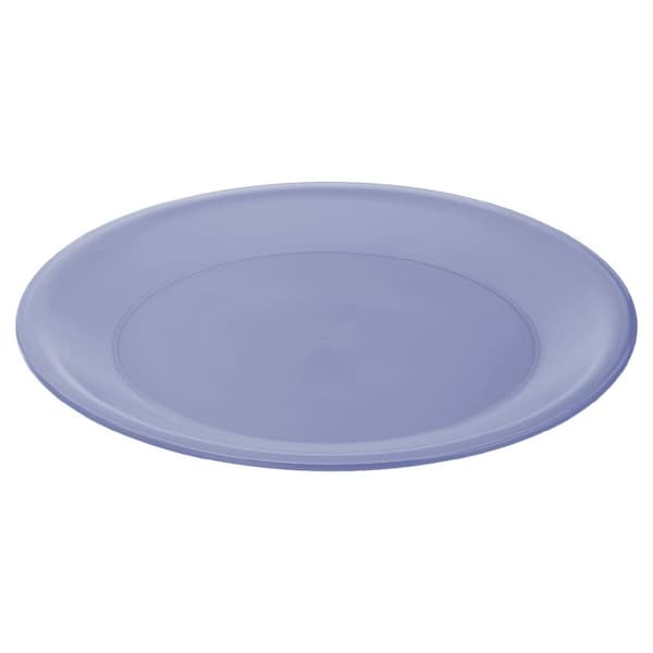 BEGAGNAD Platt skål Blå Röd Grön Plast (Renoverade B)