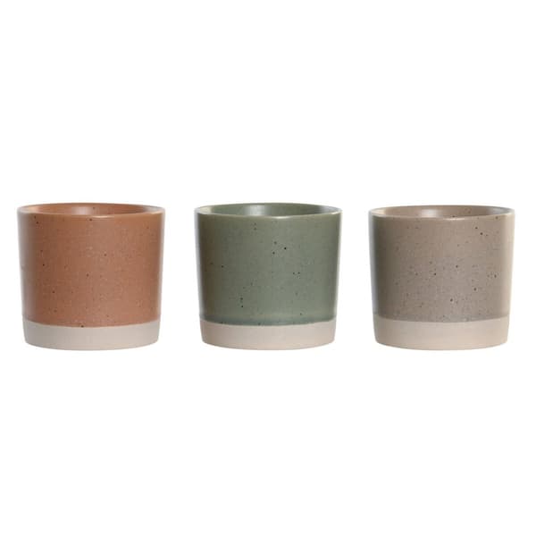 Tilltuggsset DKD Home Decor 28 x 18,8 x 1,5 cm Porslin Multicolour Bambu 10 Delar Skandinavisk