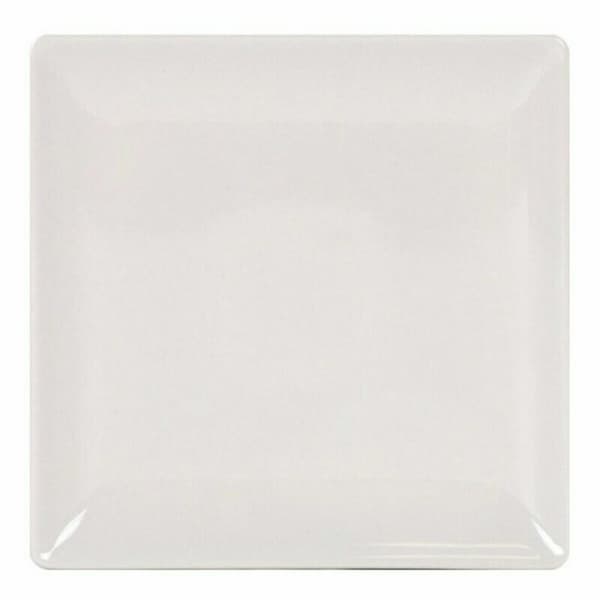 Platt skål La Mediterránea 41678 Stengods Elfenben 24 x 24 x 2 cm (6 antal) (24 cm)