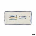 Miniatyrbild 1 av 2: Servingsfat La Mediterránea Peixe Rektangulär Fiskar 30 x 15 x 2 cm (18 antal)