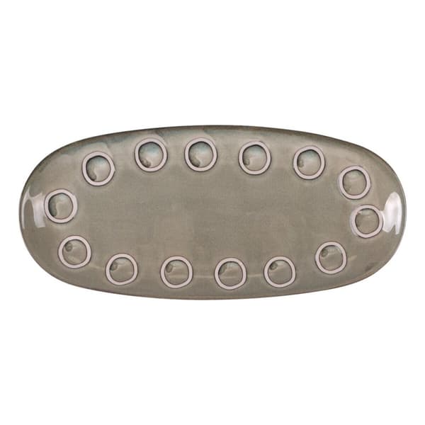 Servingsfat La Mediterránea Almudena Grå Avlång 33 x 14,8 x 2,7 cm (12 antal)