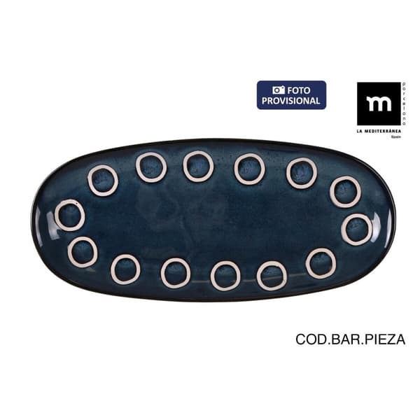 Servingsfat La Mediterránea Almudena Blå Avlång 29 x 13,5 x 2,4 cm (24 antal)