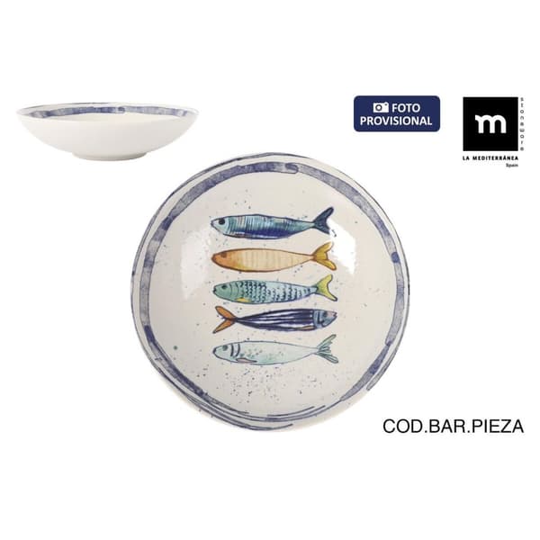 Djup tallrik La Mediterránea Peixe Ø 21 cm (12 antal)