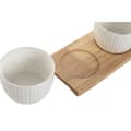 Miniatyrbild 2 av 3: Tilltuggsset Home ESPRIT Vit Naturell Urban 28 x 9,6 x 6,2 cm 3 Delar