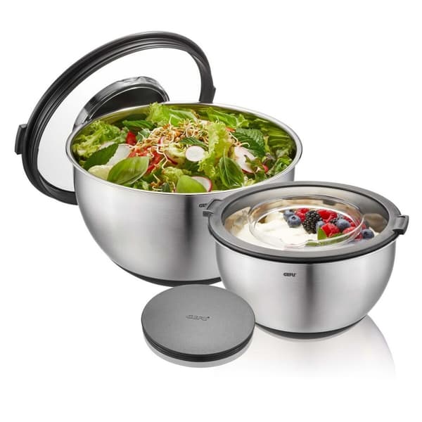 Behållare för matkonservering Gefu G-35055 Stål 4,5 L Rund (2 Delar) (2 antal)
