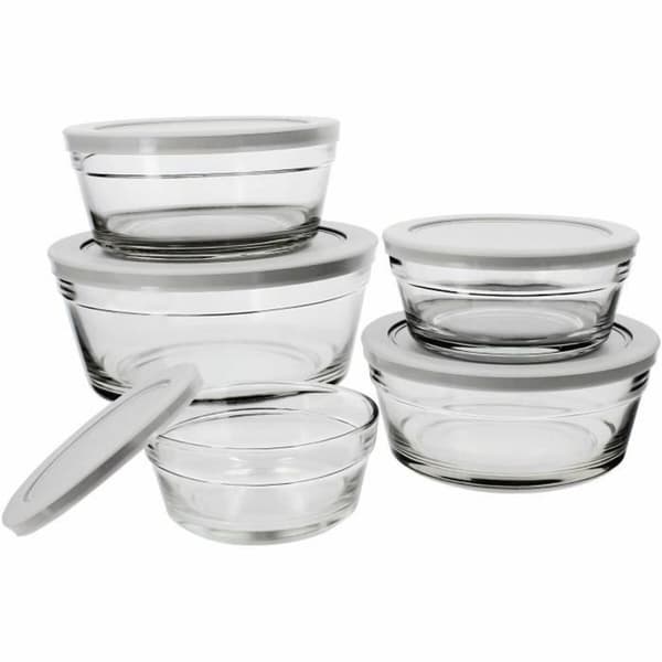 Behållare för matkonservering Menastyl Rund 150 ml 400 ml (5 antal)