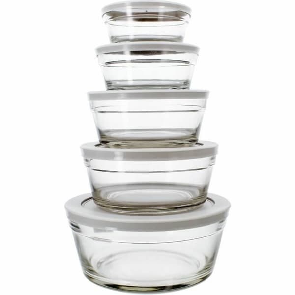 Behållare för matkonservering Menastyl Rund 150 ml 400 ml (5 antal)