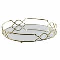 Miniatyrbillede 1 af 3: Snack bakke DKD Home Decor Spejl Metal (30 x 30 x 5 cm)