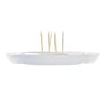 Miniatyrbillede 2 af 3: Snack bakke DKD Home Decor Blå Natur Bambus Stentøj Middelhavet 23,5 x 23,5 x 7 cm