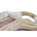 Miniatyrbillede 2 af 4: Bakkesæt DKD Home Decor Multifarvet Træ MDF 40 x 30 x 6 cm (2 enheder)
