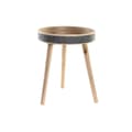 Miniatyrbillede 1 af 2: Bakke DKD Home Decor Sort Natur Træ 41 x 41 x 50 cm