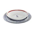 Miniatyrbillede 3 af 4: Madlavningssæt DKD Home Decor Blå Hvid Rød Porcelæn Middelhavet 18 Dele 27 x 27 x 3 cm