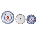 Miniatyrbillede 1 af 4: Madlavningssæt DKD Home Decor Blå Hvid Rød Porcelæn Middelhavet 18 Dele 27 x 27 x 3 cm
