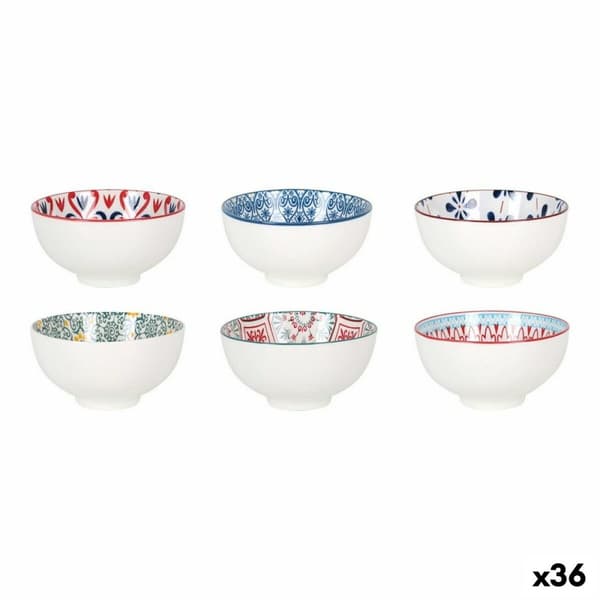 Skål La Mediterránea Aiko Multifarvet ø 11 x 5,8 cm (36 Enheder)