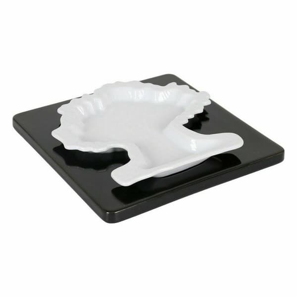 Snack bakke Viejo Valle Porcelæn Træ 16,8 x 16,8 x 1,1 cm Sæt 2 Dele (12 enheder)
