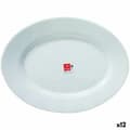 Miniatyrbillede 1 af 2: Køkkenspringvand Bormioli Toledo Hvid Glas Oval 34 x 26,5 x 1,8 cm (12 enheder)