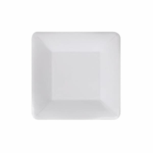 plade Algon Engangsanvendelse Hvid Pap Firkantet 18 cm (36 Enheder)