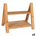 Miniatyrbillede 1 af 2: Serveringsbakke Viejo Valle Dobbelt højde Bambus 33 x 19,5 x 18 cm (2 enheder)