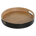 Miniatyrbillede 1 af 3: Snack bakke Home ESPRIT Sort Natur Moderne 30 x 30 x 5 cm