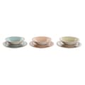 Miniatyrbillede 1 af 4: Madlavningssæt Home ESPRIT Blå Grøn Multifarvet Pink Rav Stentøj 26,5 x 26,5 x 3 cm 27,5 x 27,5 x 3 cm 18 Dele