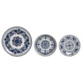 Miniatyrbillede 4 af 4: Spisestel Home ESPRIT Blå Hvid Porcelæn Araber 27 x 27 x 2 cm 18 Dele
