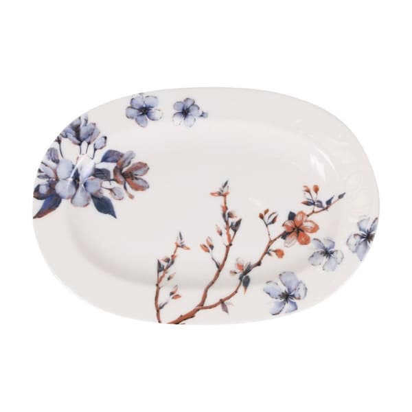 Snack bakke Toscana Cvetlice Oval 27 x 7 x 1,5 cm (6 enheder)