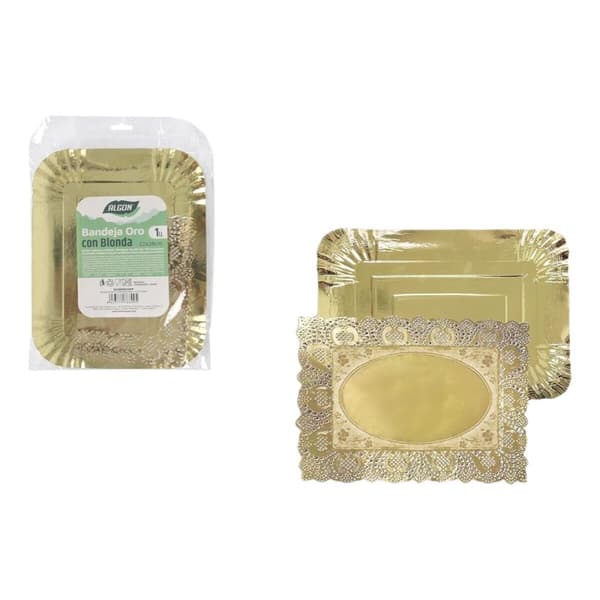 Snack bakke Algon Rektangulær 22 x 28 cm (30 enheder)
