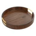 Miniatyrbillede 1 af 3: Bakke Home ESPRIT Gylden Natur Metal Akacie 35,5 x 35,5 x 5 cm