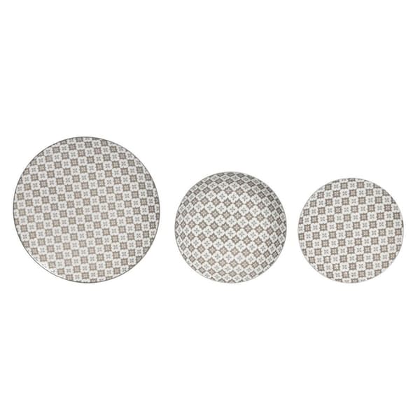 Spisestel Home ESPRIT Beige Porcelæn Moderne 18 Dele