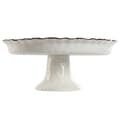 Miniatyrbillede 3 af 3: Flad Plade Home ESPRIT Hvid Brun Porcelæn 26 x 26 x 11 cm