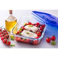Miniatyrbillede 6 af 11: Mad Bevarelse Container Pyrex Blå Gennemsigtig Rektangulær