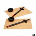 Miniatyrbillede 1 af 5: Sushi-sæt Kinvara SJ4702 Sort Natur Bambus Jedilni servis (8 Dele) (6 enheder)